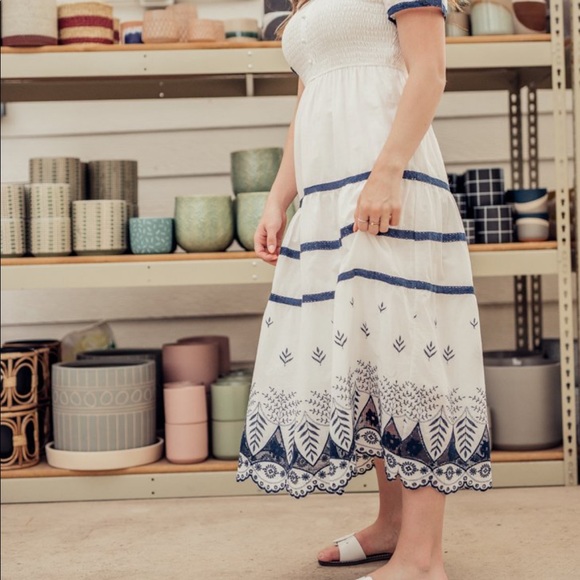 JessaKae Athens Smocked Greek Style Dress SOLD OUT - Picture 2 of 5